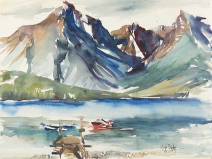 Picture of Swiftcurrent Lake, Glacier National Park, v2