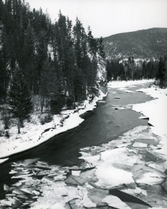 Picture of Blackfoot river in winter