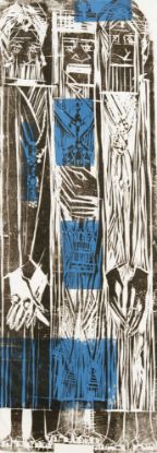 Picture of "Three Wise Men" wood block carving